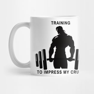 Training to Impress My Crush Deadlift Mug